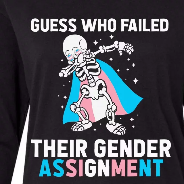 Skeleton Guess Who Failed Their Gender Assignment Womens Cotton Relaxed Long Sleeve T-Shirt