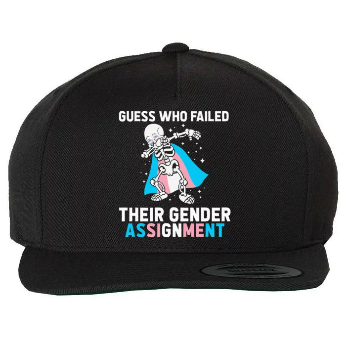 Skeleton Guess Who Failed Their Gender Assignment Wool Snapback Cap