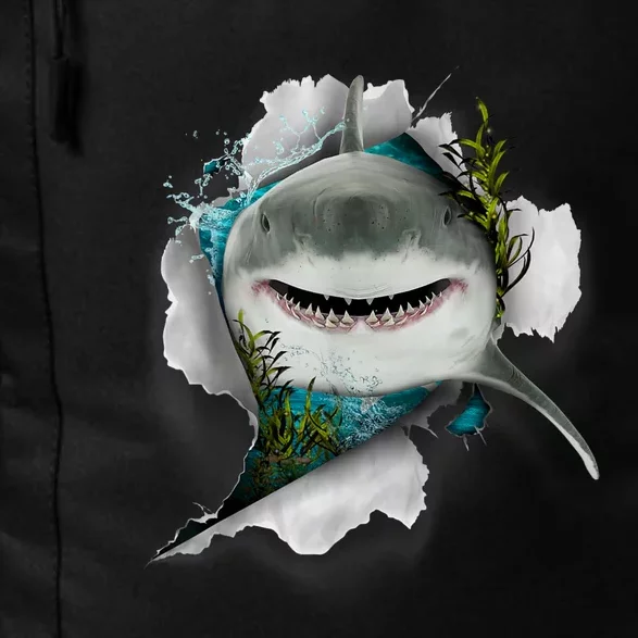 Shark Great White Shark Deep Sea Fishing Funny Shark Daily Commute Backpack