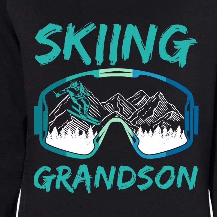 Skiing Grandson Winter Sports Skier Ski Lover Gift Womens California Wash Sweatshirt