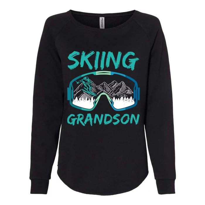 Skiing Grandson Winter Sports Skier Ski Lover Gift Womens California Wash Sweatshirt