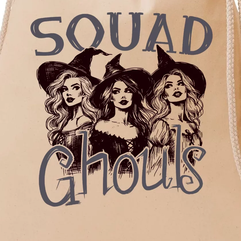 Squad Ghouls Witches Halloween Festive Drawstring Bag