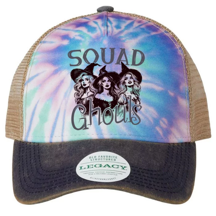 Squad Ghouls Witches Halloween Festive Legacy Tie Dye Trucker Hat