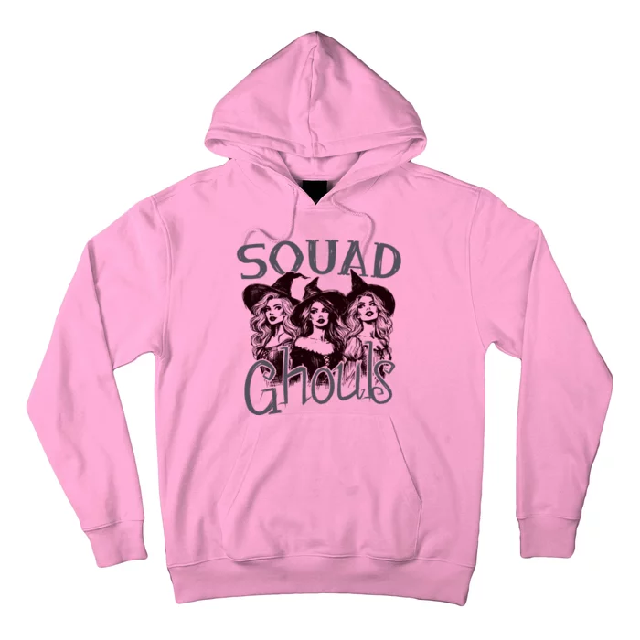 Squad Ghouls Witches Halloween Festive Hoodie