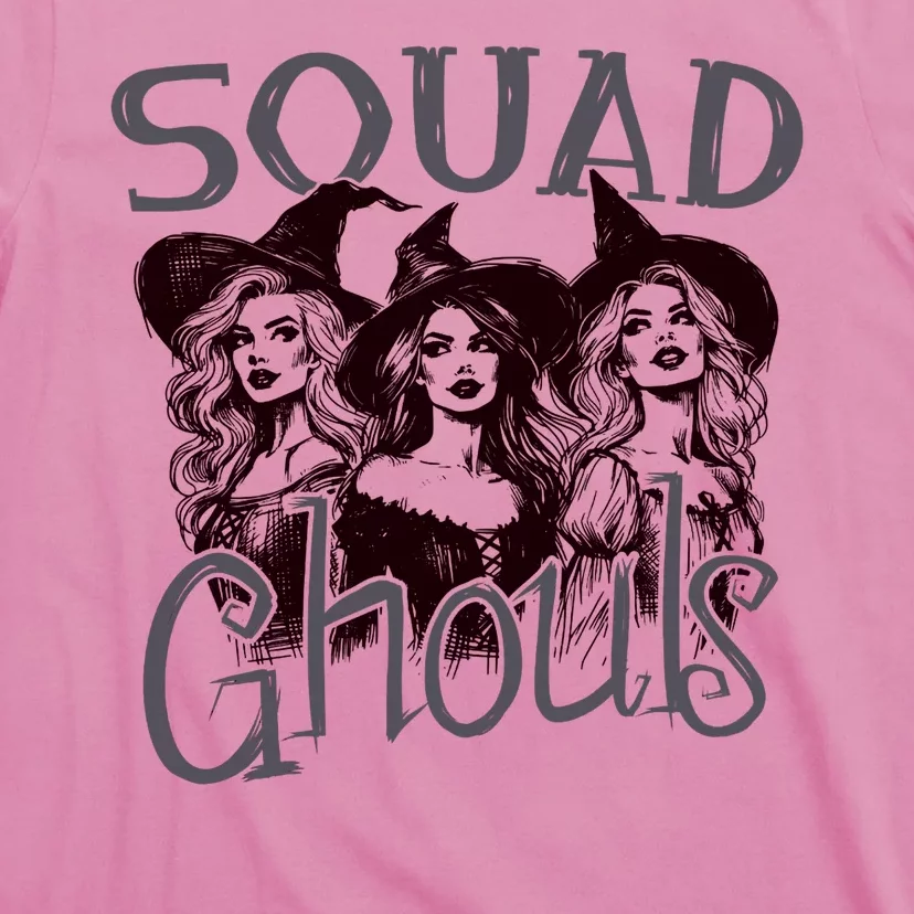 Squad Ghouls Witches Halloween Festive T-Shirt