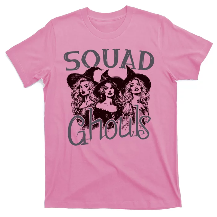 Squad Ghouls Witches Halloween Festive T-Shirt