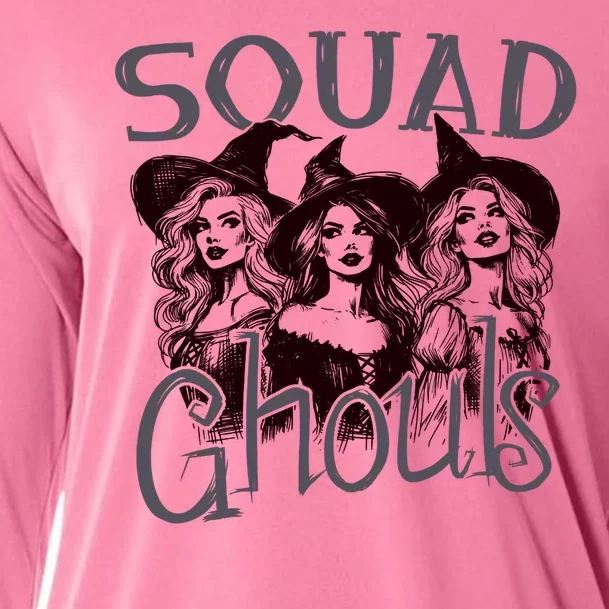 Squad Ghouls Witches Halloween Festive Cooling Performance Long Sleeve Crew