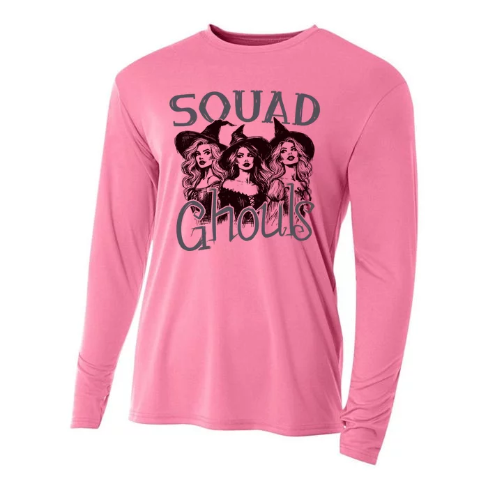 Squad Ghouls Witches Halloween Festive Cooling Performance Long Sleeve Crew