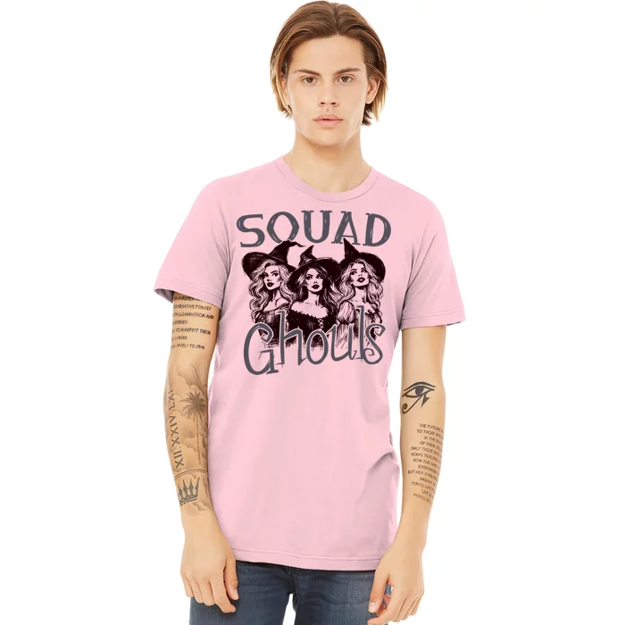 Squad Ghouls Witches Halloween Festive Premium T-Shirt