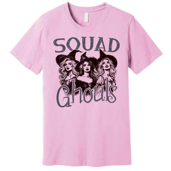 Squad Ghouls Witches Halloween Festive Premium T-Shirt