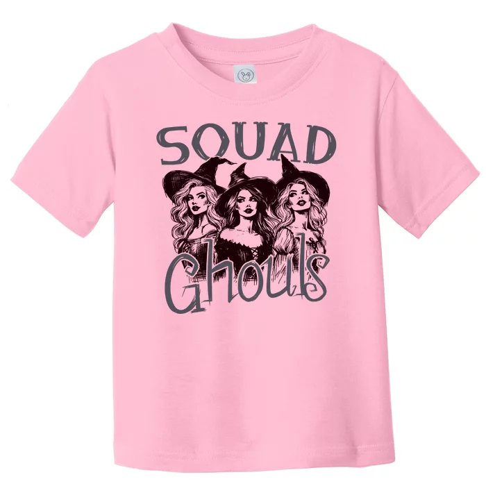 Squad Ghouls Witches Halloween Festive Toddler T-Shirt