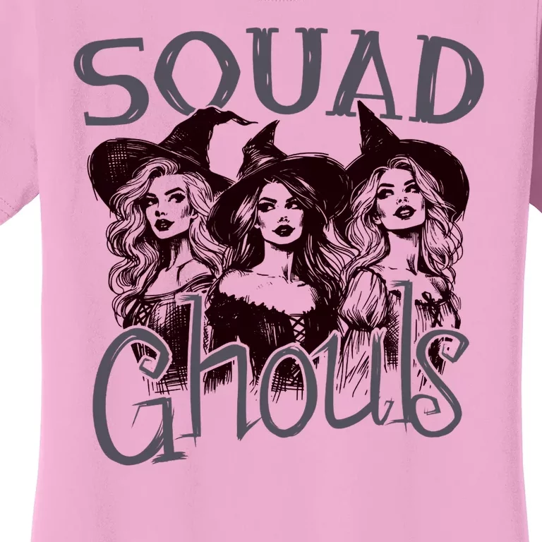 Squad Ghouls Witches Halloween Festive Women's T-Shirt