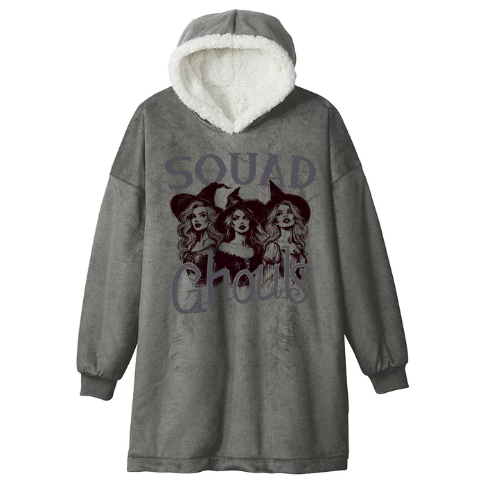 Squad Ghouls Witches Halloween Festive Hooded Wearable Blanket