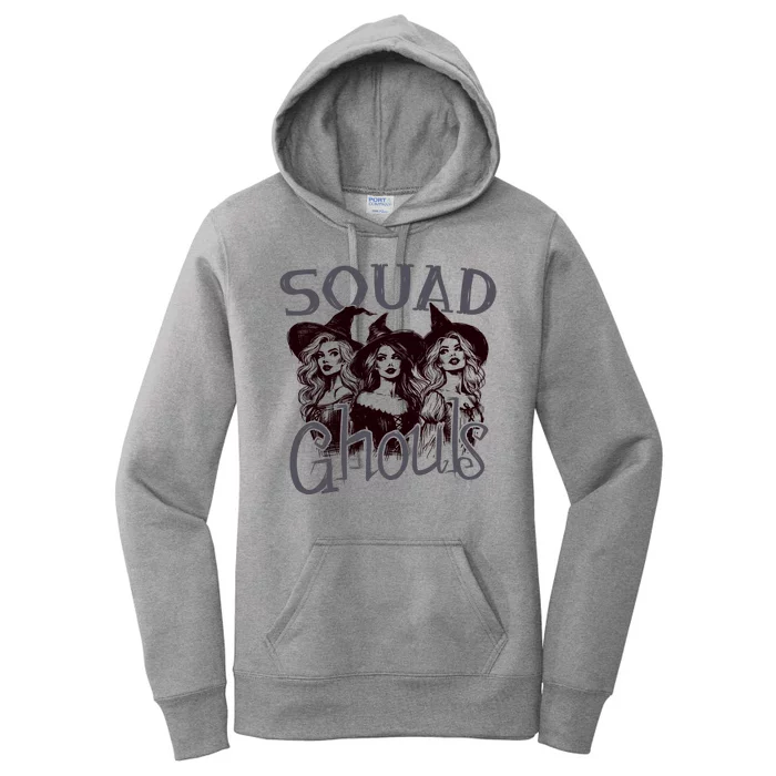 Squad Ghouls Witches Halloween Festive Women's Pullover Hoodie