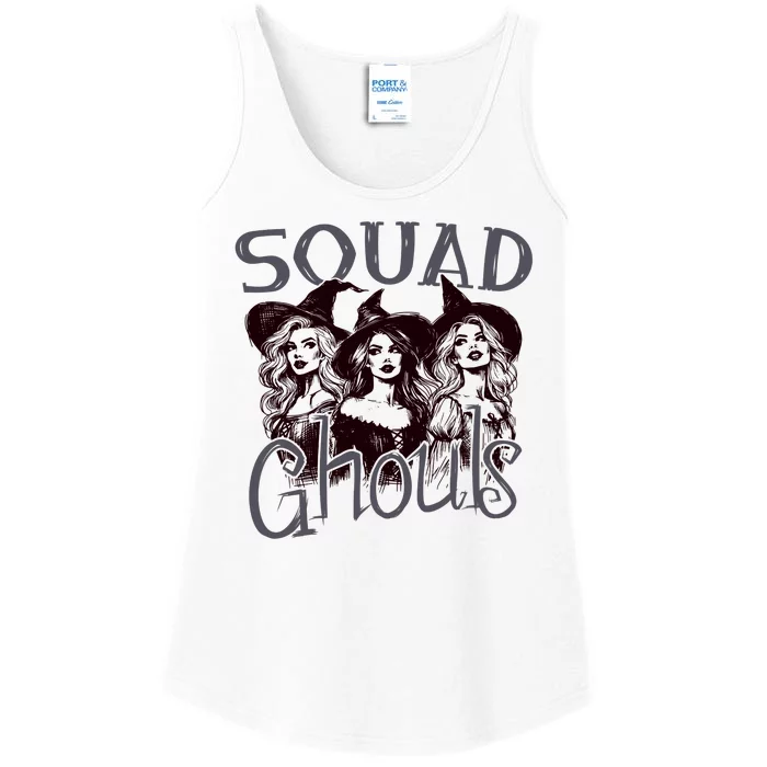 Squad Ghouls Witches Halloween Festive Ladies Essential Tank