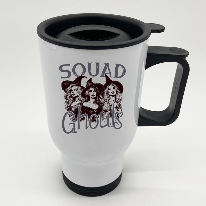 Squad Ghouls Witches Halloween Festive Front & Back Stainless Steel Travel Mug