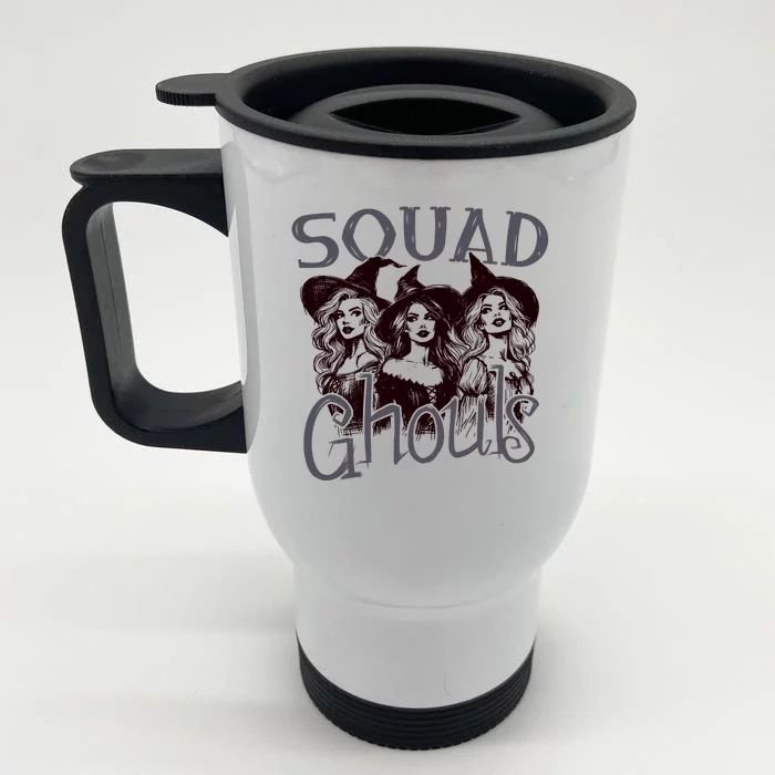 Squad Ghouls Witches Halloween Festive Front & Back Stainless Steel Travel Mug