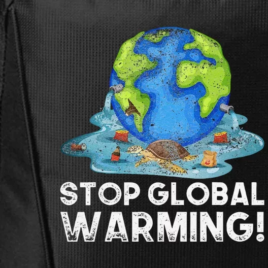 Stop Global Warming Climate Change Awareness Earth Day City Backpack