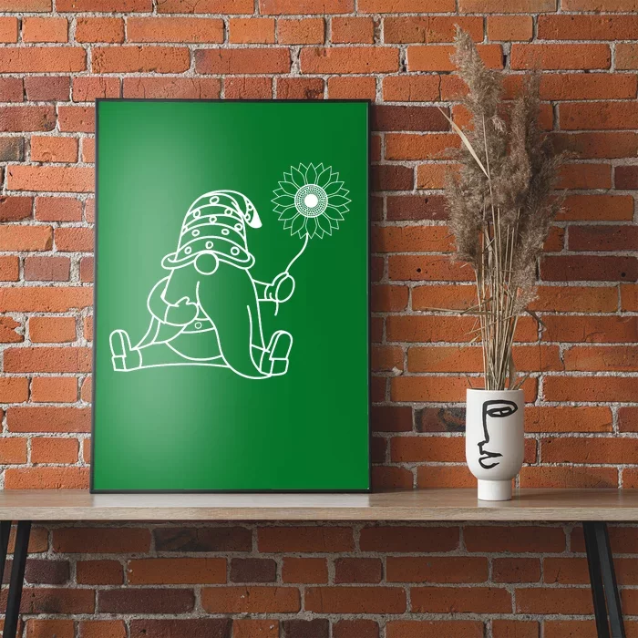 Summer Gnomes With Sunflower Poster