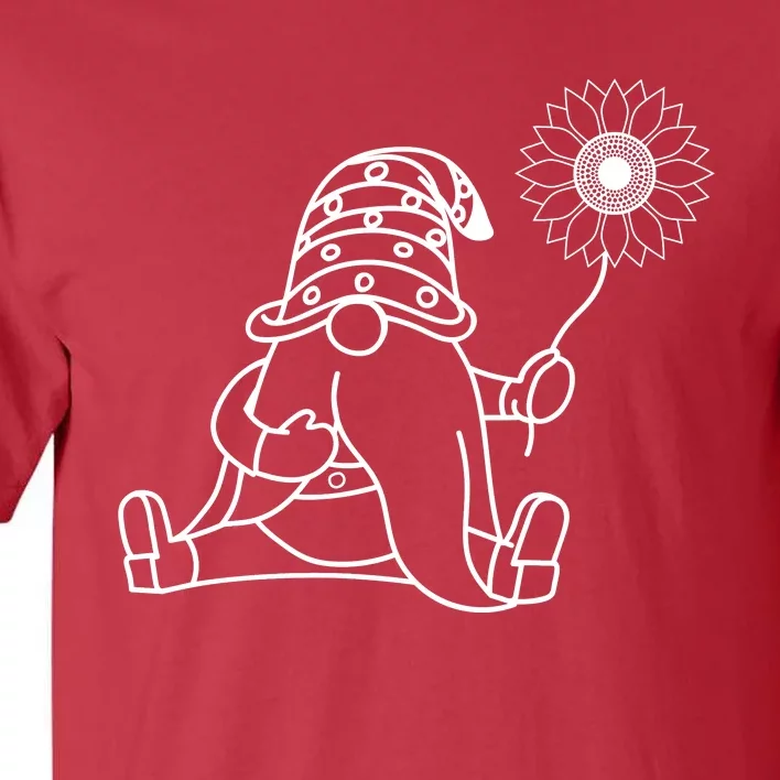 Summer Gnomes With Sunflower Graphic Tall T-Shirt