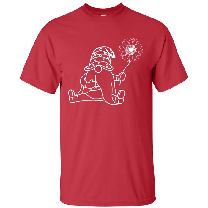 Summer Gnomes With Sunflower Graphic Tall T-Shirt