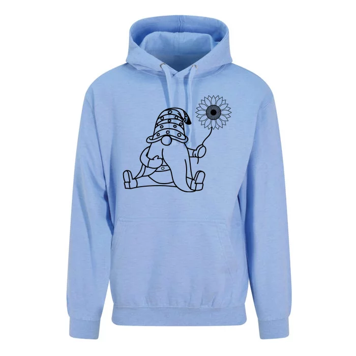 Summer Gnomes With Sunflower Graphic Unisex Surf Hoodie