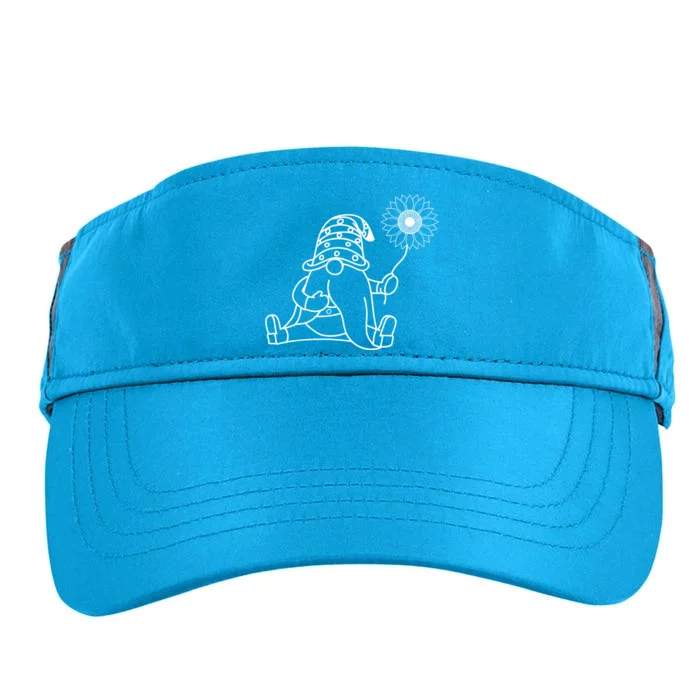 Summer Gnome With Sunflower Adult Drive Performance Visor