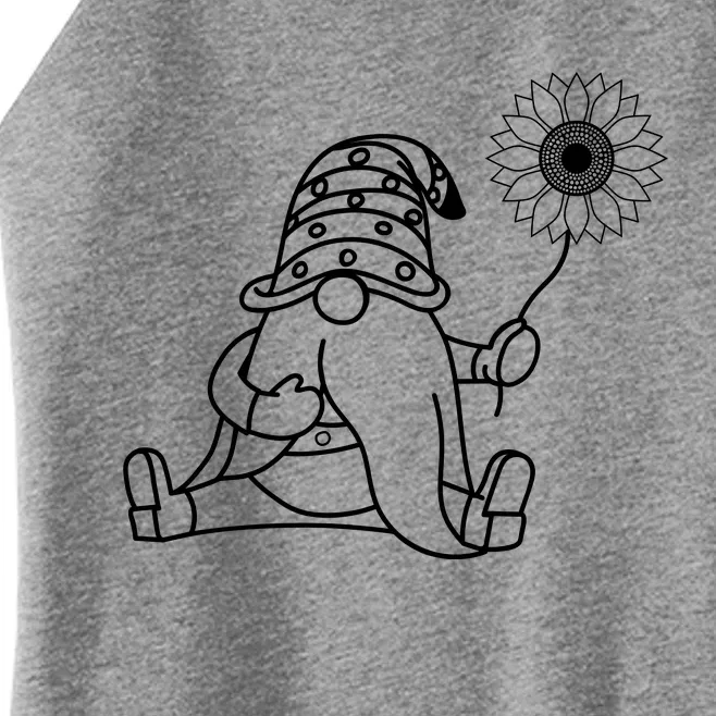 Summer Gnome With Sunflower Women’s Perfect Tri Rocker Tank