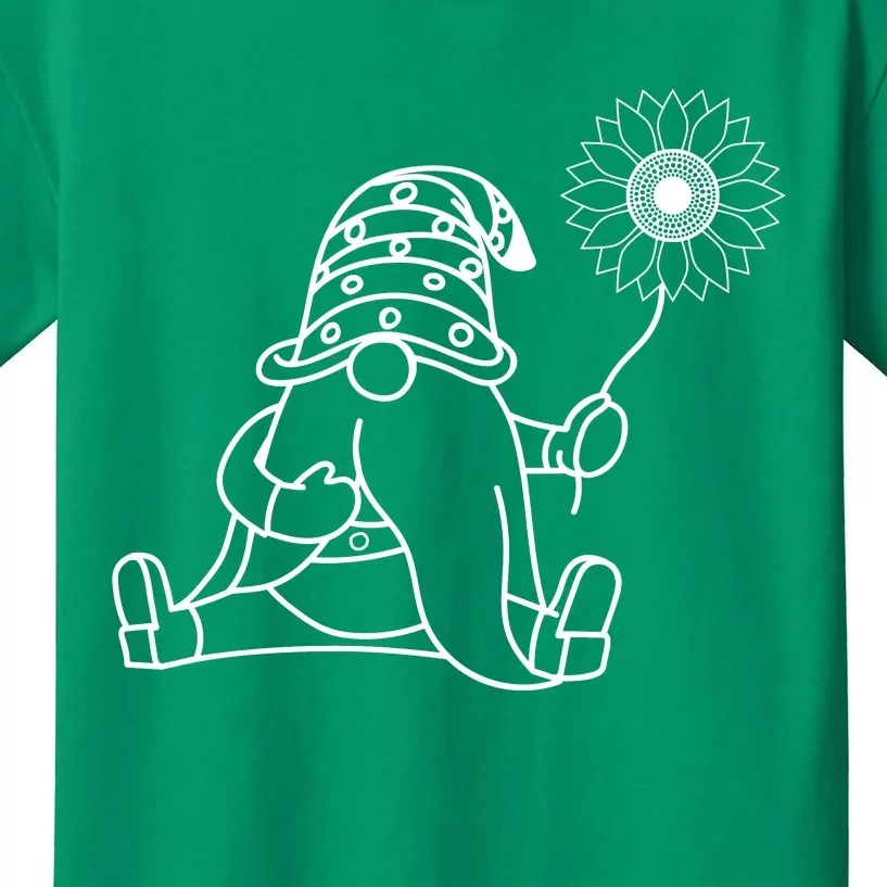 Summer Gnomes With Sunflower Kids T-Shirt