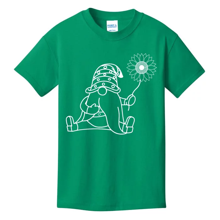 Summer Gnomes With Sunflower Kids T-Shirt