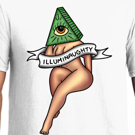 Sexy Girl X Illuminaughty X Illuminati Occult Tattoo Flash Pajama Set