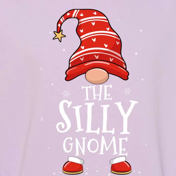 Silly Gnome Xmas Family Matching Funny Christmas Gnomes Cool Gift Garment-Dyed Sweatshirt