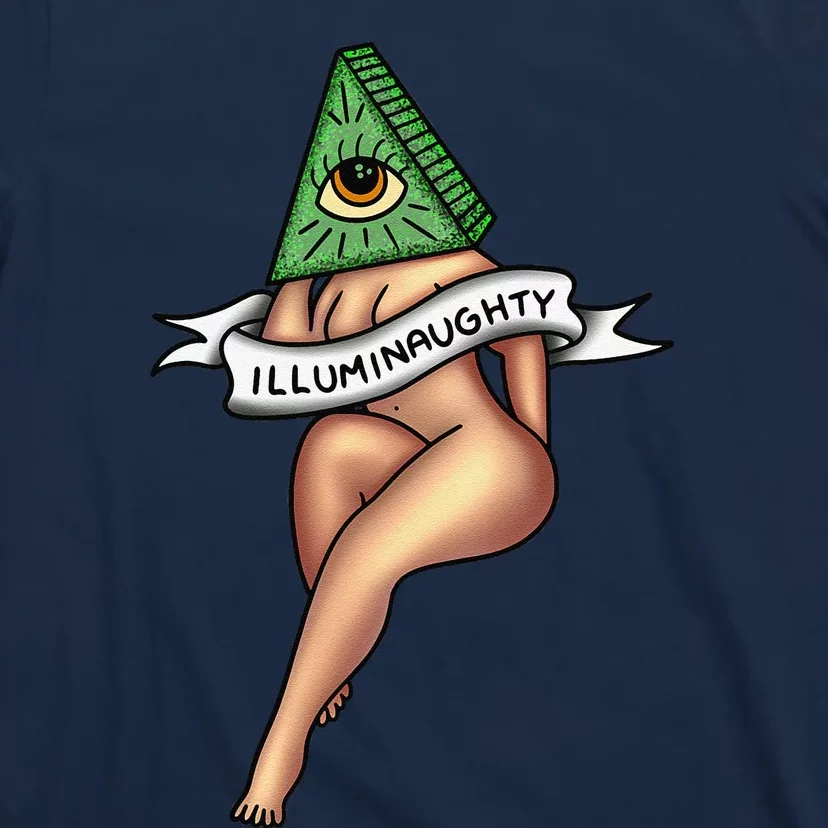 Sexy Girl X Illuminaughty X Illuminati Occult Tattoo Flash T-Shirt