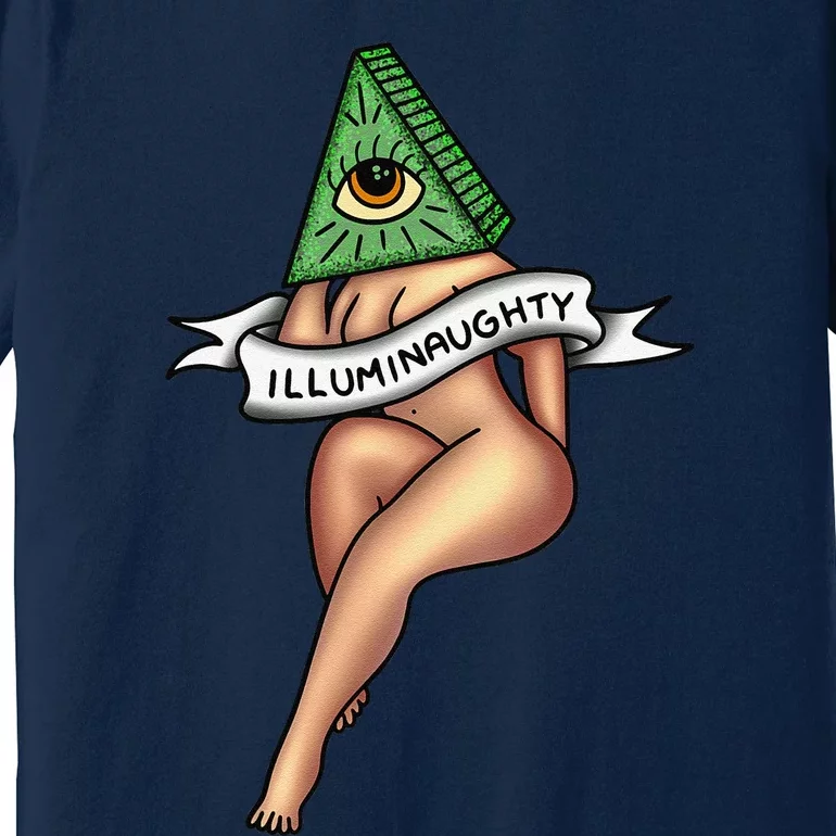 Sexy Girl X Illuminaughty X Illuminati Occult Tattoo Flash Premium T-Shirt