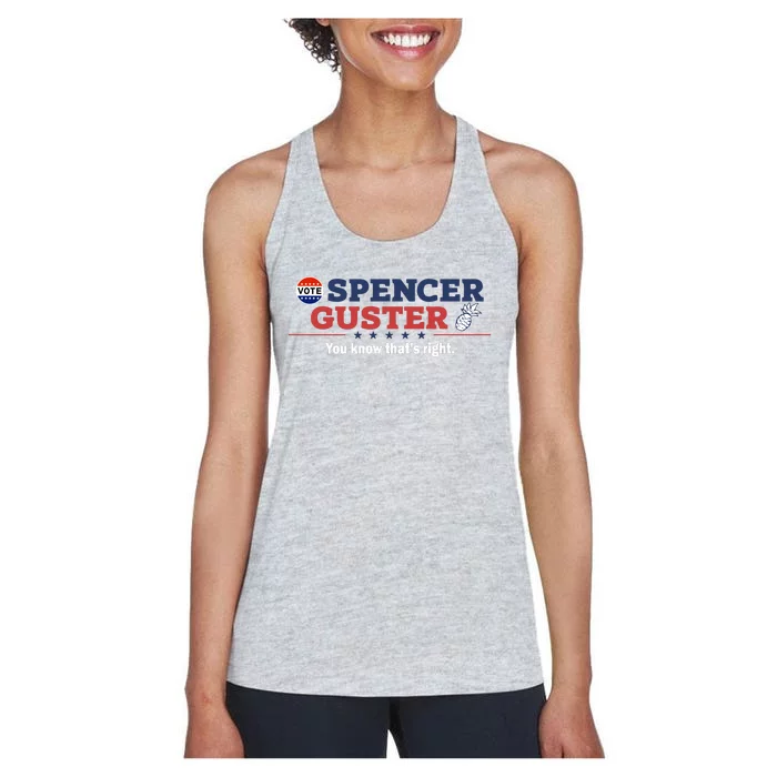 Spencer Guster You Know ThatS Right Women's Racerback Tank