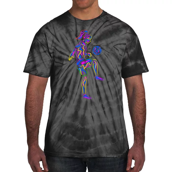 Soccer Girl Youth Women Players TShirt Tie-Dye T-Shirt