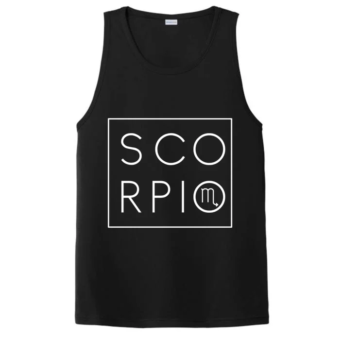 Scorpio Gift Zodiac Sign Astrology Birthday Gift Performance Tank