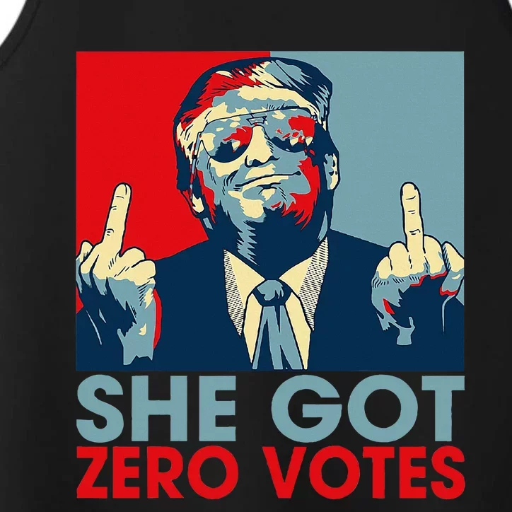 She Got Zero Vote Trump 2024 Performance Tank