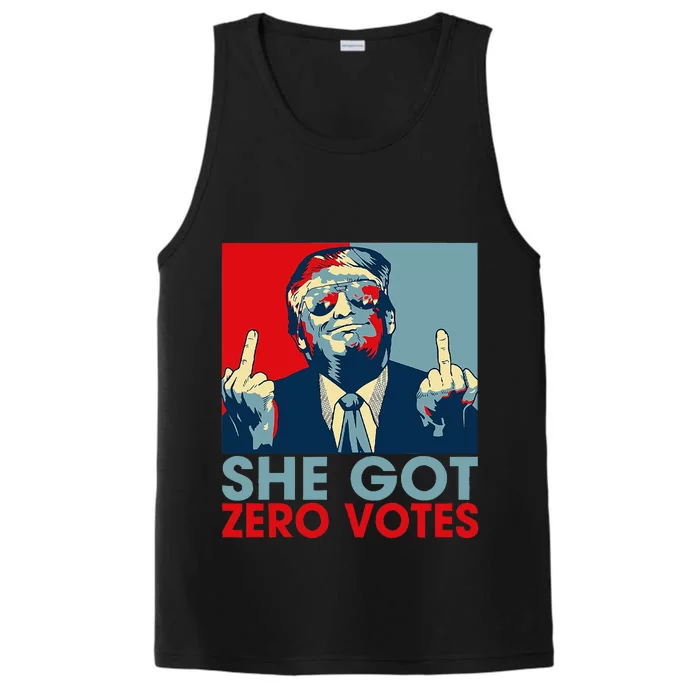 She Got Zero Vote Trump 2024 Performance Tank