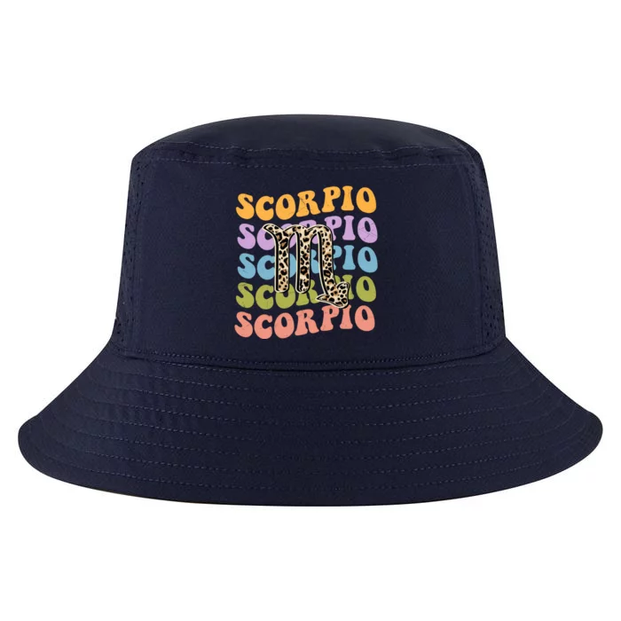 Scorpio Gift Zodiac Birthday Retro Groovy Great Gift Cool Comfort Performance Bucket Hat