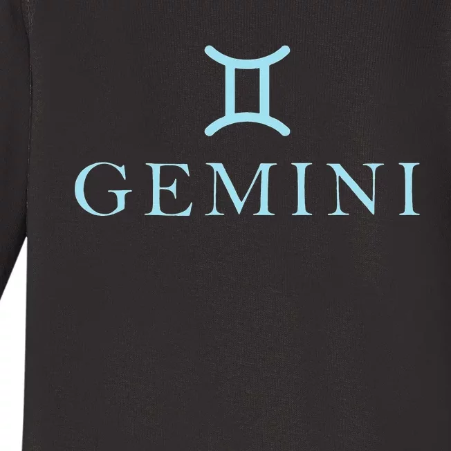 Sign Gemini Zodiac Baby Long Sleeve Bodysuit