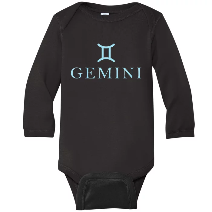 Sign Gemini Zodiac Baby Long Sleeve Bodysuit