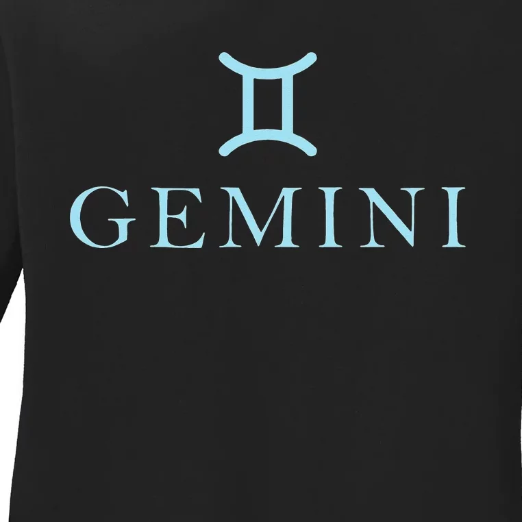 Sign Gemini Zodiac Ladies Long Sleeve Shirt