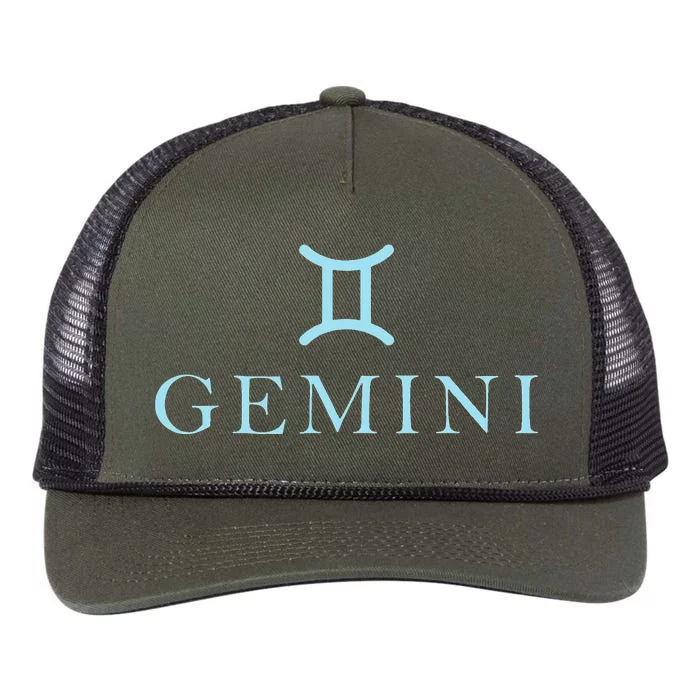 Sign Gemini Zodiac Retro Rope Trucker Hat Cap