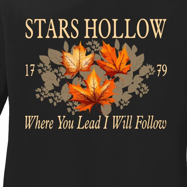 Stars Hollow 1779 Where You Lead I Will Follow Autumn Ladies Long Sleeve Shirt