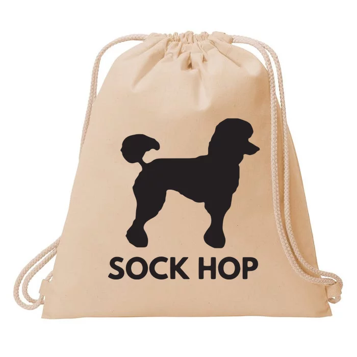 Sock Hop 50s Costume Big Poodle 1950s Party Drawstring Bag