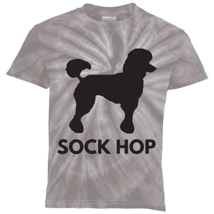 Sock Hop 50s Costume Big Poodle 1950s Party Kids Tie-Dye T-Shirt