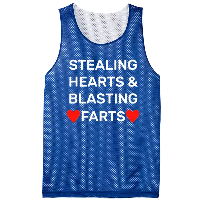 Stealing Hearts And Blasting Farts Mesh Reversible Basketball Jersey Tank