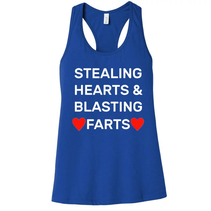 Stealing Hearts And Blasting Farts Women's Racerback Tank