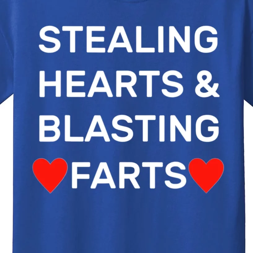 Stealing Hearts And Blasting Farts Kids T-Shirt